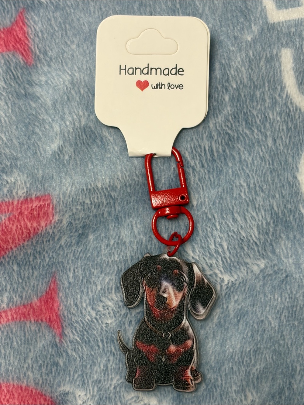 Cute Dachshund Backpack Charm NWT